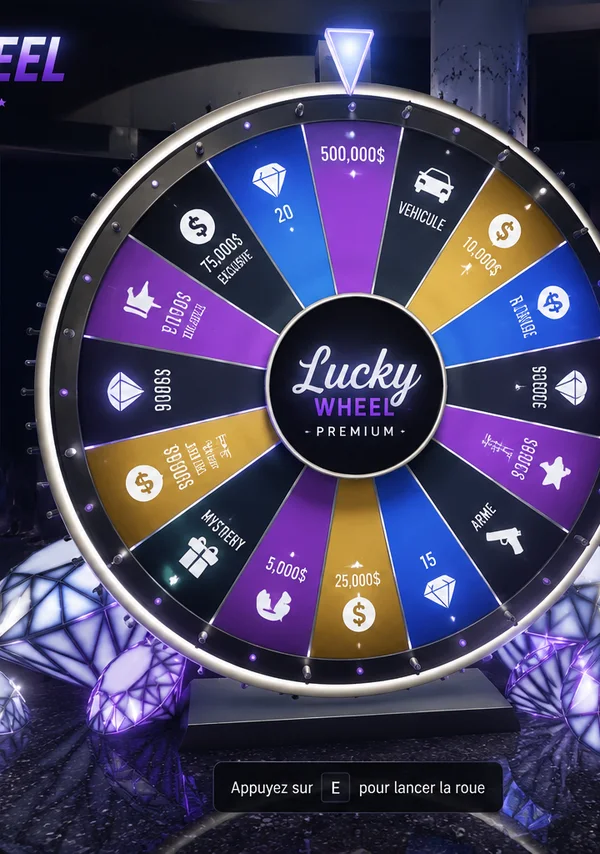 Visuel du script LuckyWheel, la roue de la fortune